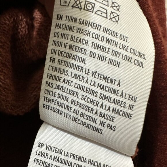 2/$30 American Eagle Outfitters Cross Back Cutout Sweatshirt M Cozy Casual Boho - Picture 7 of 8